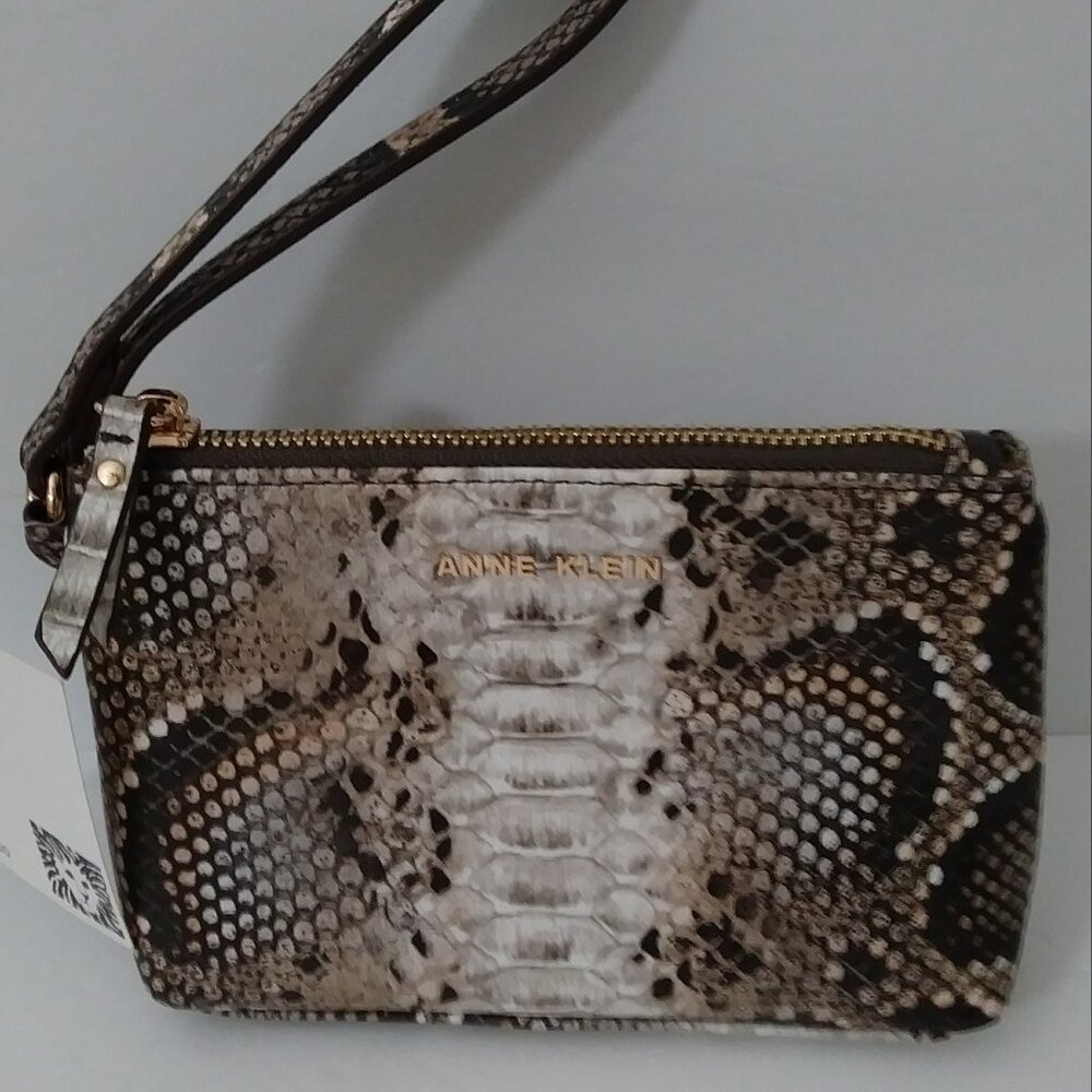 Anne Klein Snake Wristlet Pouch